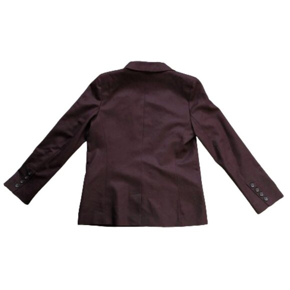 Vintage Comptoir des Cotonniers Noofy Longline Purple Plum Wool-Blend Blazer - Picture 3 of 16